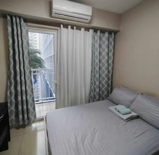 Apartment Near Moa At Shore Residences 1br With Balcony -unlimited Wifi